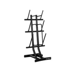 Rack de rangement vertical avec barres x 10 et disques de poids x60 - MAX 280 kg