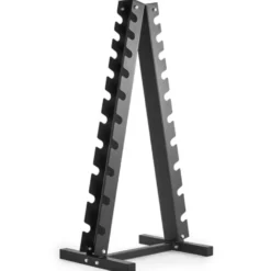 Rack de stockage ATX professionnel pyramidal pour 10 paires d'haltères hexagonaux ou chromés