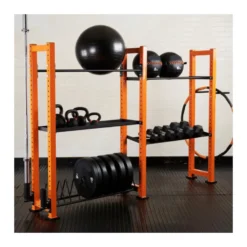 Rack de stockage complet et personnalisable pour tout le home-gym