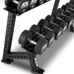 Rack de stockage extensible pour haltères de marque ATX fitness - Robuste et anti-basculement