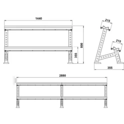 Rack de stockage extensible pour haltères de marque ATX fitness - Robuste et anti-basculement