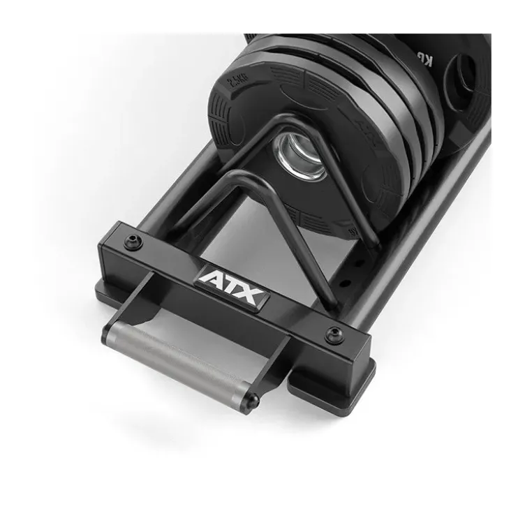 Rack de stockage mobile pour disques de poids ajustable avec 8 espaceurs de marque ATX