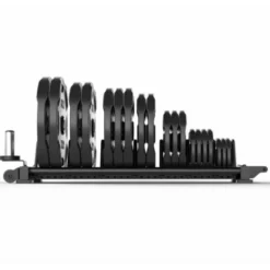 Rack de stockage mobile pour disques de poids ajustable avec 8 espaceurs de marque ATX