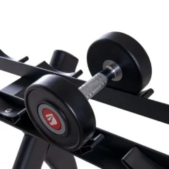 Rack de stockage pour haltères professionnels courts 2 ou 3 étagères au choix - Acier Robuste
