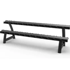 Rack de stockage pour 12 paires d'haltères avec berceaux en caoutchouc Titanium Strength 12RDR