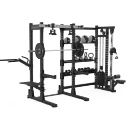 Rack et poulie à charge guidée 100 kg et système de traction rotatif - Elite Series Titanium Strength