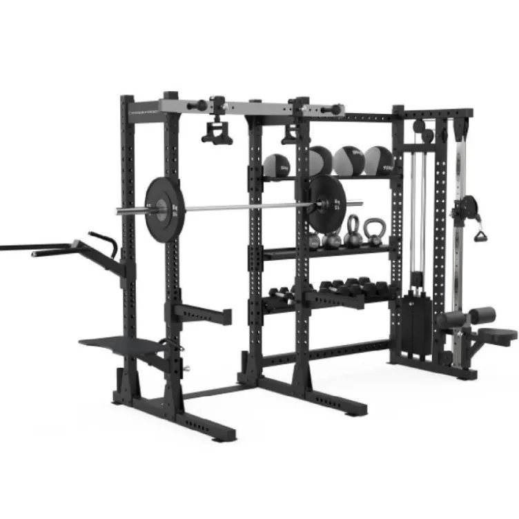 Rack et poulie à charge guidée 100 kg et système de traction rotatif - Elite Series Titanium Strength