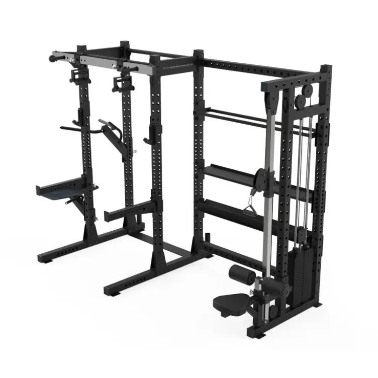 Rack et poulie à charge guidée 100 kg et système de traction rotatif - Elite Series Titanium Strength