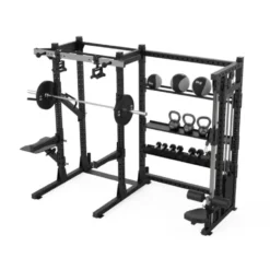 Rack et poulie à charge guidée 100 kg et système de traction rotatif - Elite Series Titanium Strength