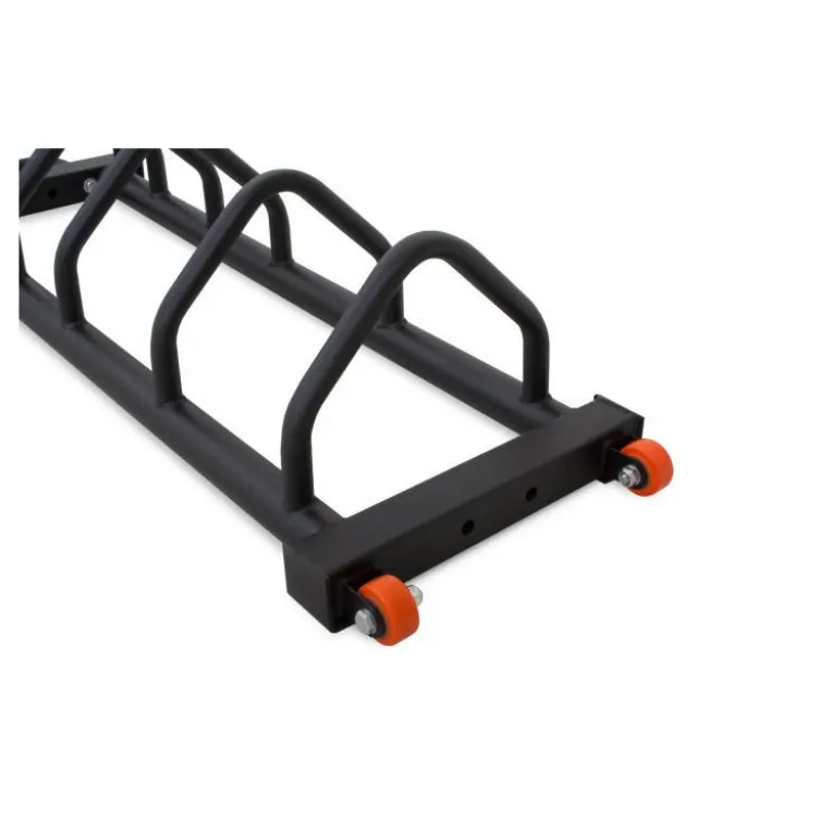 Rack horizontal de rangement pour Bumpers Plates - Roues et poignées de transport BR5 Titanium Strength