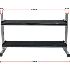 Rack à kettlebells modulable 90 à 150 cm charge 400 kg