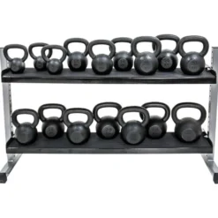 Rack à kettlebells modulable 90 à 150 cm charge 400 kg