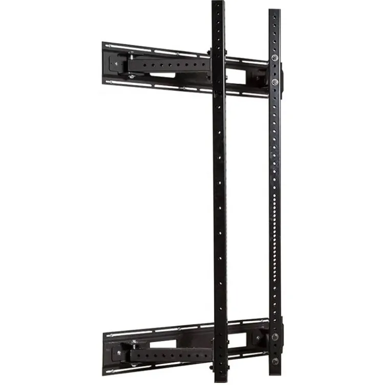 Rack pliant à fixation murale pour entraînement à la barre de musculation pour salle de sport à la maison