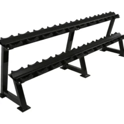 Rack professionnel avec emplacements individuels 5 à 20 paires d'haltères
