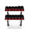 Rack professionnel complet avec haltères 5 à 17,5 kg