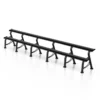 Rack professionnel d'haltères 550 cm pour salles professionnelles