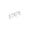 Rack professionnel pour 20 paires d'haltères double niveau pour salles de musculation