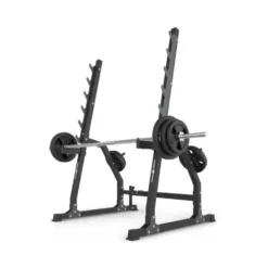 Rack repose-barre de musculation à 6 niveaux avec espacement ajustable