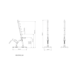 Rack repose-barre multi-niveaux pour exercices de musculation - Charge maximale 300 kg