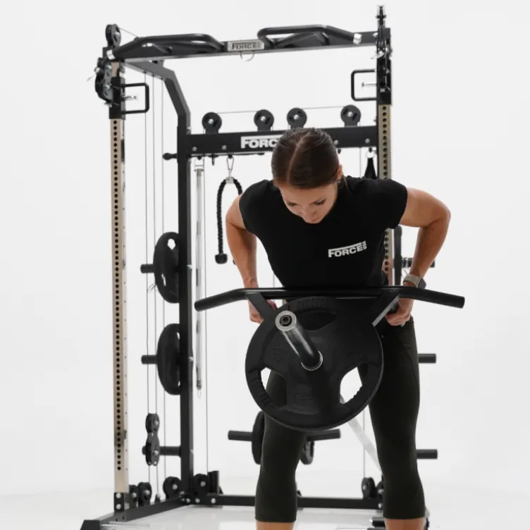 Rack à squat All-In-One trainer G1 V2 Force USA - Station multifonctionnelle avec accessoires inclus