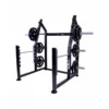Rack à squat de musculation réglable polyvalent avec supports de sécurité et de rangement