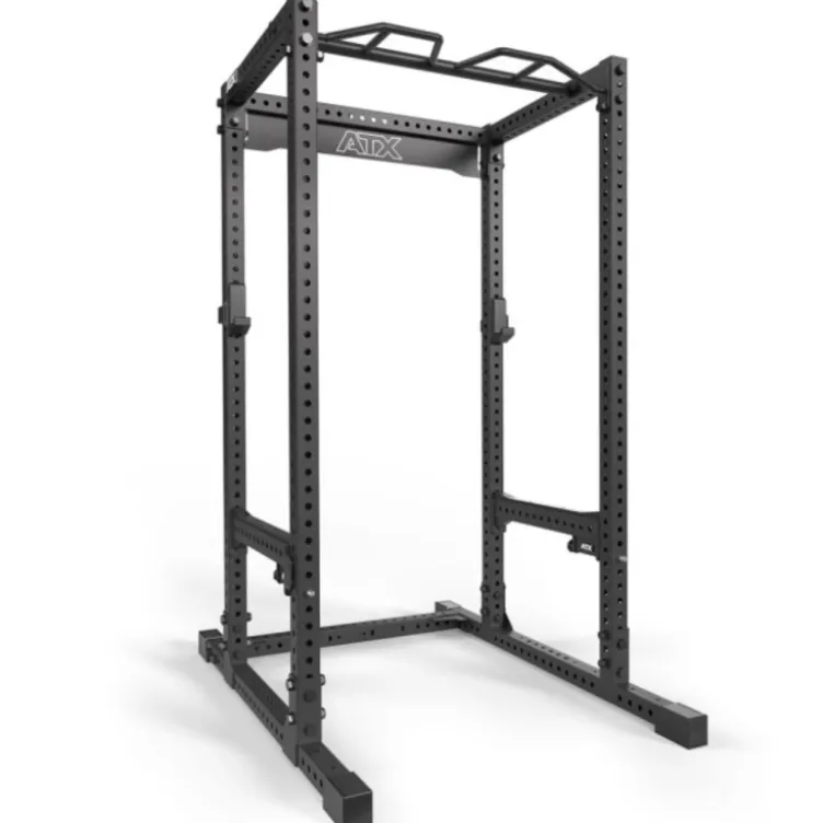 Rack à squat de musculation robuste avec capacité de charge extrême et barre de traction multigrip - ATX série 700 2.0