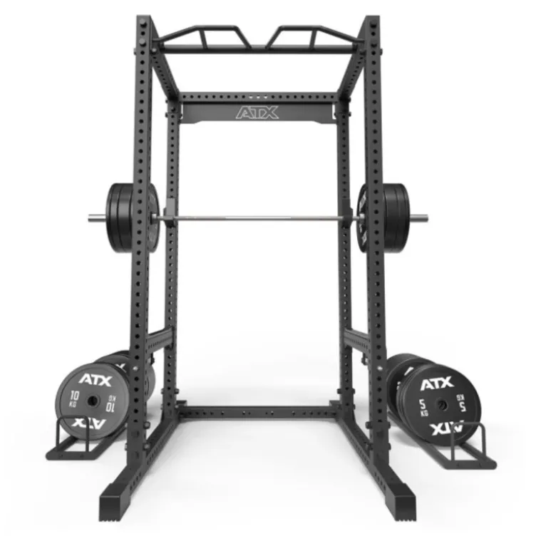 Rack à squat de musculation robuste avec capacité de charge extrême et barre de traction multigrip - ATX série 700 2.0