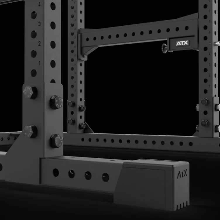 Rack à squat de musculation robuste avec capacité de charge extrême et barre de traction multigrip - ATX série 700 2.0
