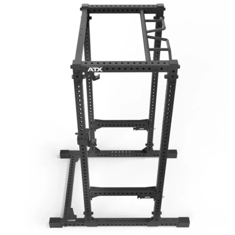Rack à squat de musculation robuste avec capacité de charge extrême et barre de traction multigrip - ATX série 700 2.0