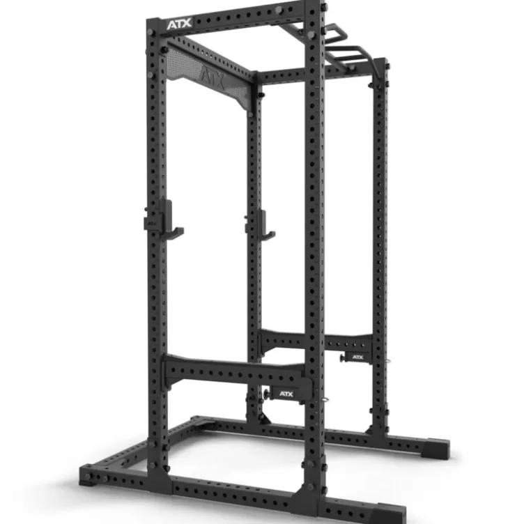 Rack à squat de musculation robuste avec capacité de charge extrême et barre de traction multigrip - ATX série 700 2.0