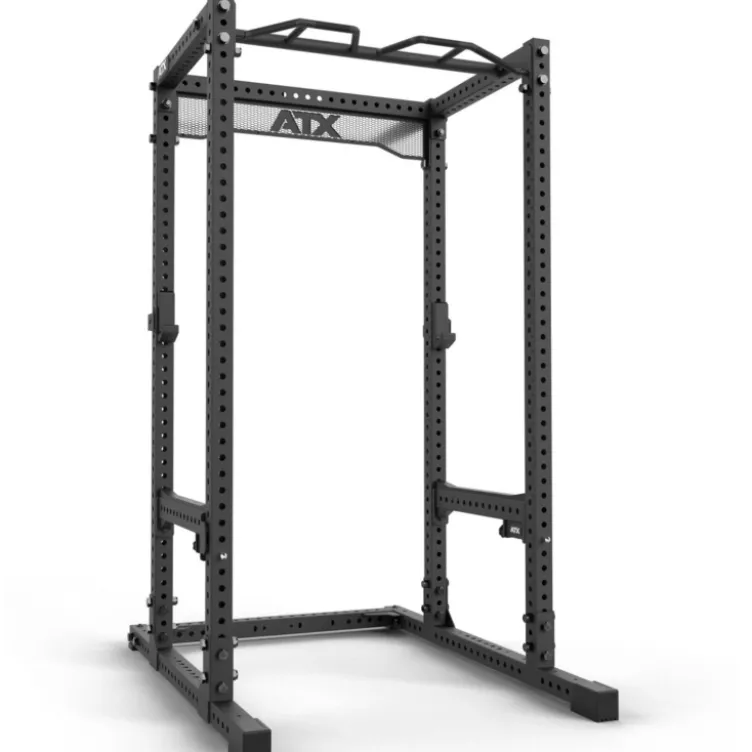 Rack à squat de musculation robuste avec capacité de charge extrême et barre de traction multigrip - ATX série 700 2.0