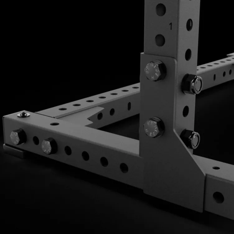 Rack à squat de musculation robuste avec capacité de charge extrême et barre de traction multigrip - ATX série 700 2.0