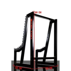 Rack à squat de musculation ultra sécuritaire réglable sur 11 positions pour salle de sport publique