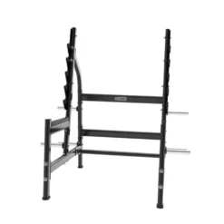 Rack à squat olympique Black Séries Titanium Strength BS-OR1 pour exercices de développé couché et squats