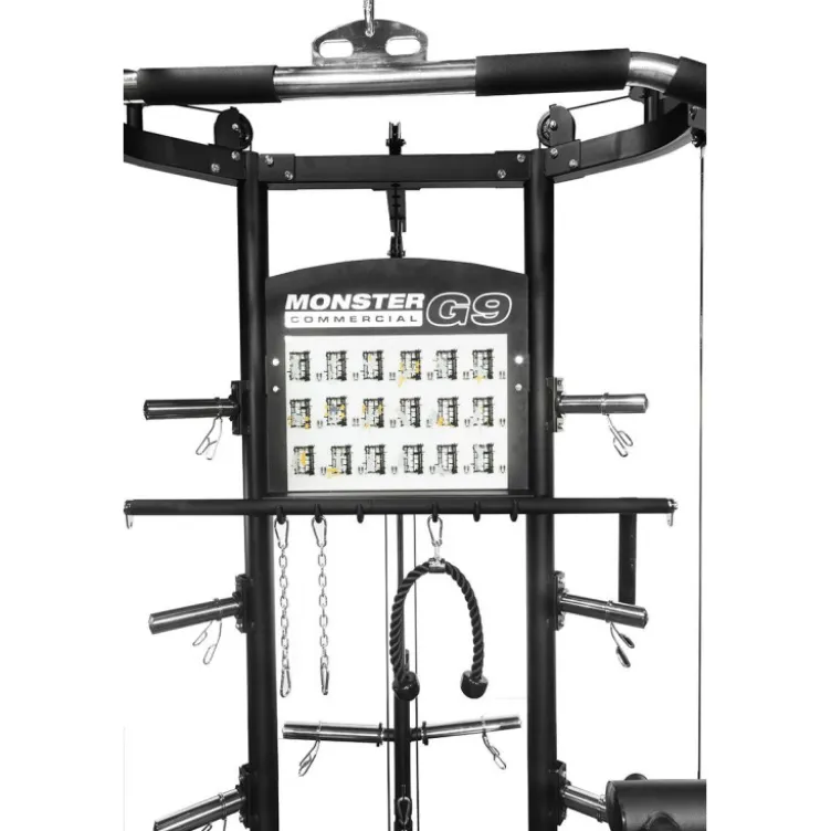 Rack à squat polyvalent de musculation à charge libre - Monster Commercial G9 Force USA