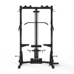 Rack à squat à poulie avec accessoires de musculation multiples et barre de traction pour homegym - Titanium Strength AX60