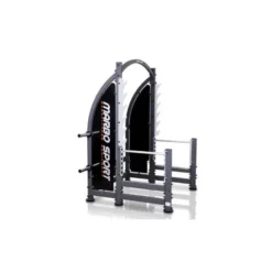 Rack à squat professionnel robuste pour home-gym - Entraînement à la barre libre
