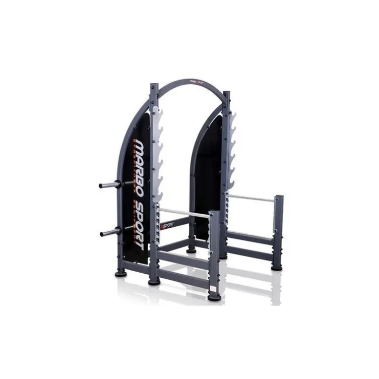 Rack à squat professionnel robuste pour home-gym - Entraînement à la barre libre