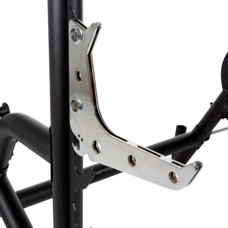 Rack à squat réglable et robuste pour home gym avec barre de traction et supports repose-poids