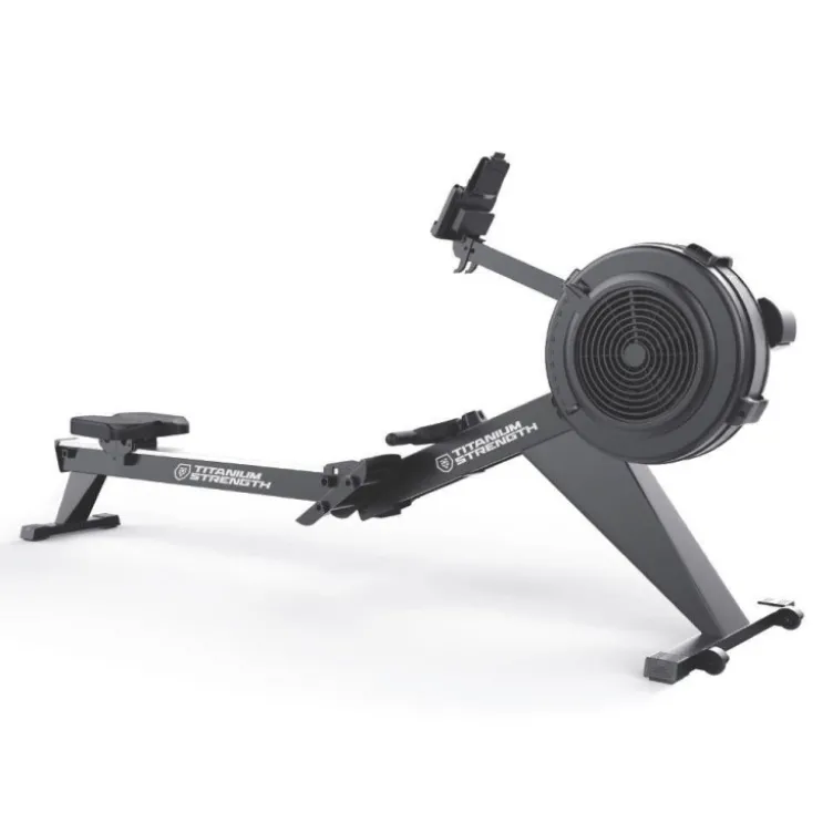 Rameur à air professionnel Titanium Strength avec 10 réglages et Connectivité Bluetooth - Console à piles