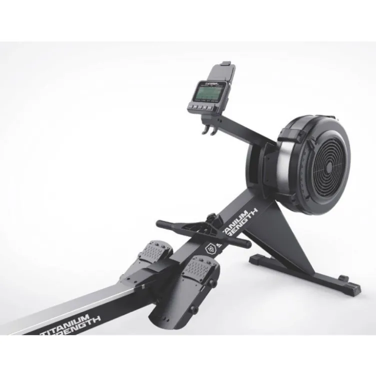 Rameur à air professionnel Titanium Strength avec 10 réglages et Connectivité Bluetooth - Console à piles