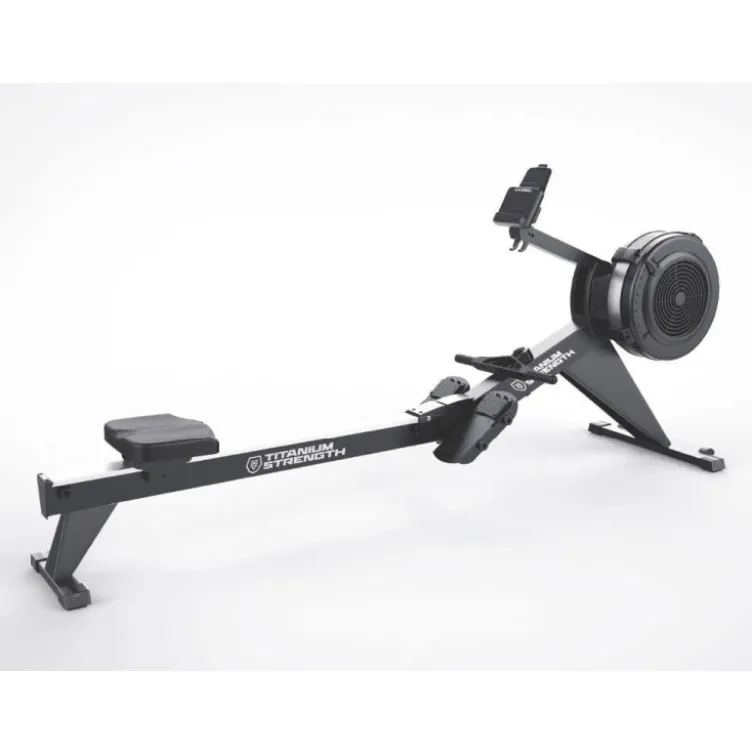 Rameur à air professionnel Titanium Strength avec 10 réglages et Connectivité Bluetooth - Console à piles