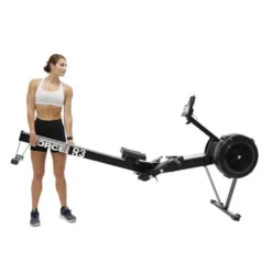 Rameur Air Rower Force USA avec repose-pieds réglable - Equipement avec résistance à air