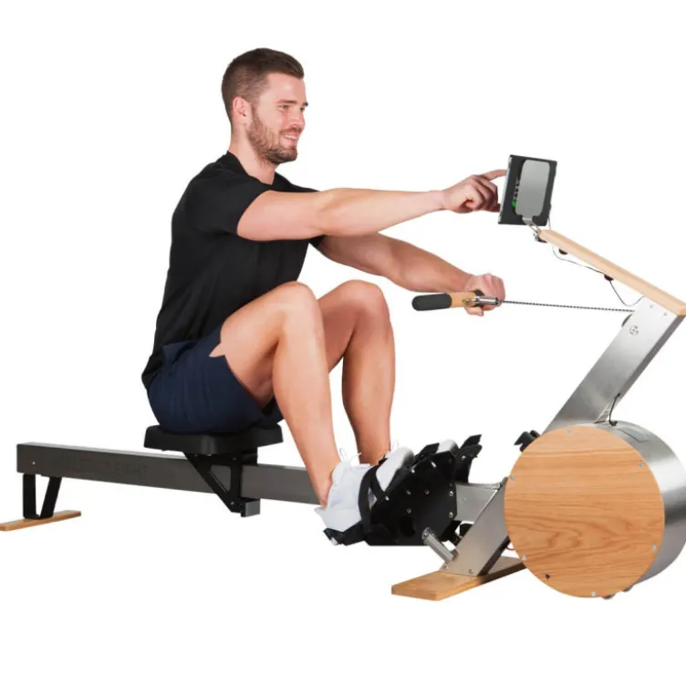 Rameur compact pour exercice d'aviron à domicile - Écran LCD tactile