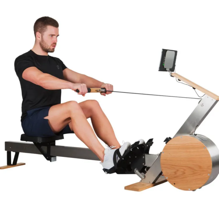 Rameur compact pour exercice d'aviron à domicile - Écran LCD tactile