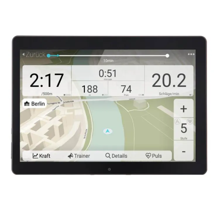 Rameur compact pour exercice d'aviron à domicile - Écran LCD tactile