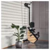 Rameur de cardio éco-conçu et pliable avec rail de 117 cm et 20 programmes de formation - 16 niveaux d'intensité