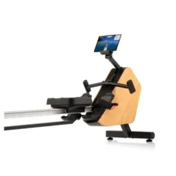 Rameur de cardio éco-conçu et pliable avec rail de 117 cm et 20 programmes de formation - 16 niveaux d'intensité