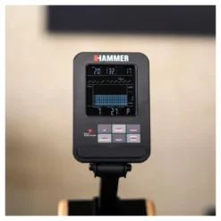 Rameur de cardio éco-conçu et pliable avec rail de 117 cm et 20 programmes de formation - 16 niveaux d'intensité
