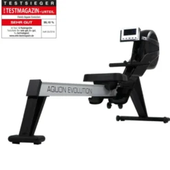 Rameur de cardio silencieux et pliable avec multiples programmes de formation - Aquon Evolution